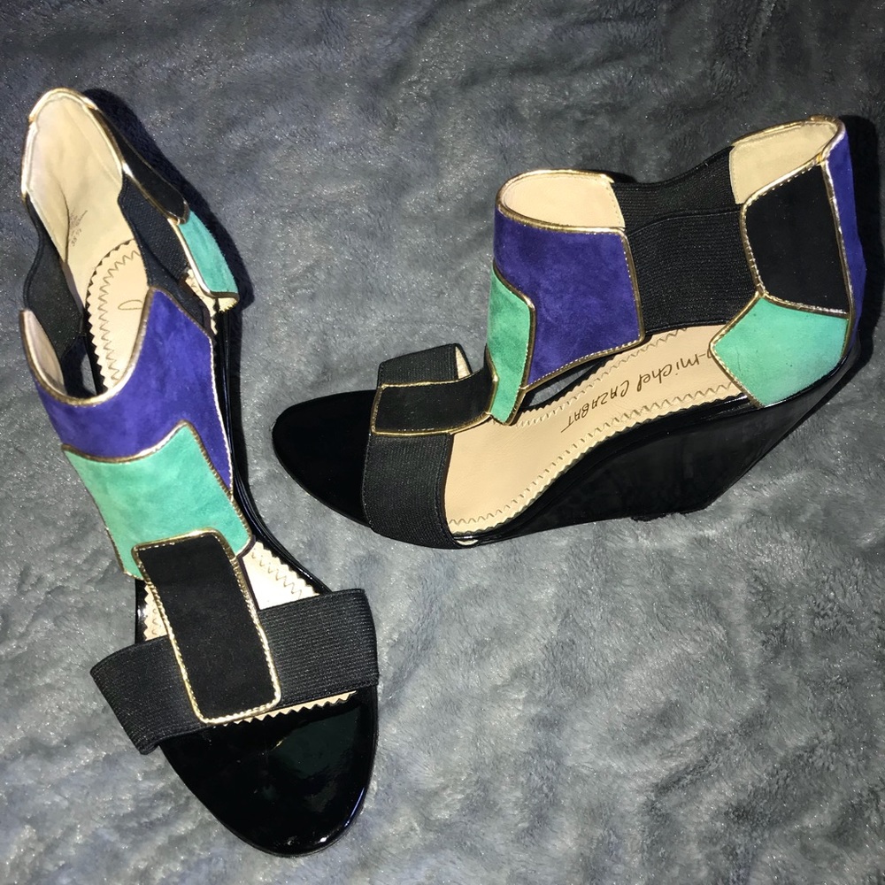 Jean-Michael Cazabat suede Pumps. Size 7 1/2